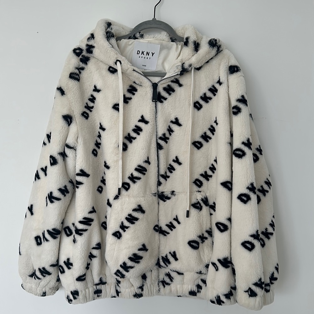 DKNY Sport Faux Fur Jacket